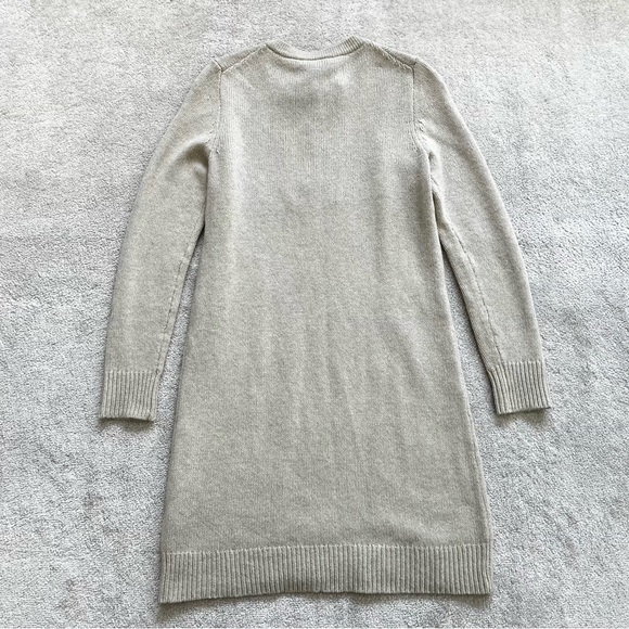 MADEWELL 100% MERINO WOOL Lace-Up Sweater-Dress Size Small Minimalist Chic - Picture 3 of 11